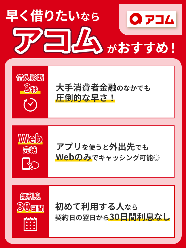 アコムのPR画像
