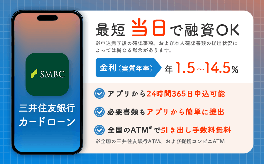 三井住友銀行カードローンの新オリジナル画像