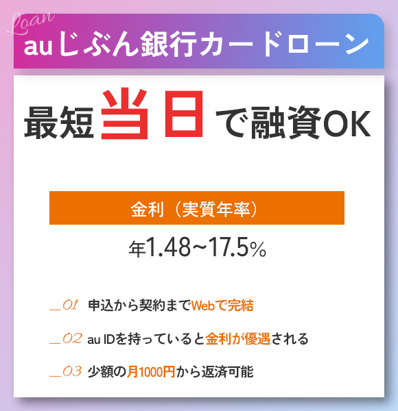 auじぶん銀行カードローンの商標