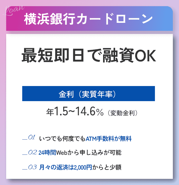 横浜銀行カードローンの商標