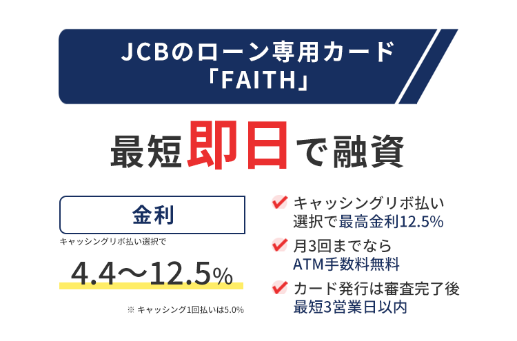 JCBのローン「FAITH」の商標